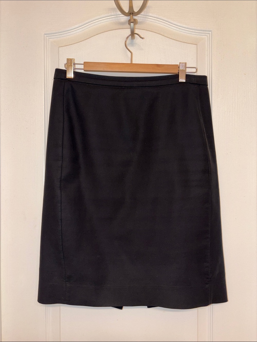 J. Crew Black Tailored Pencil Skirt